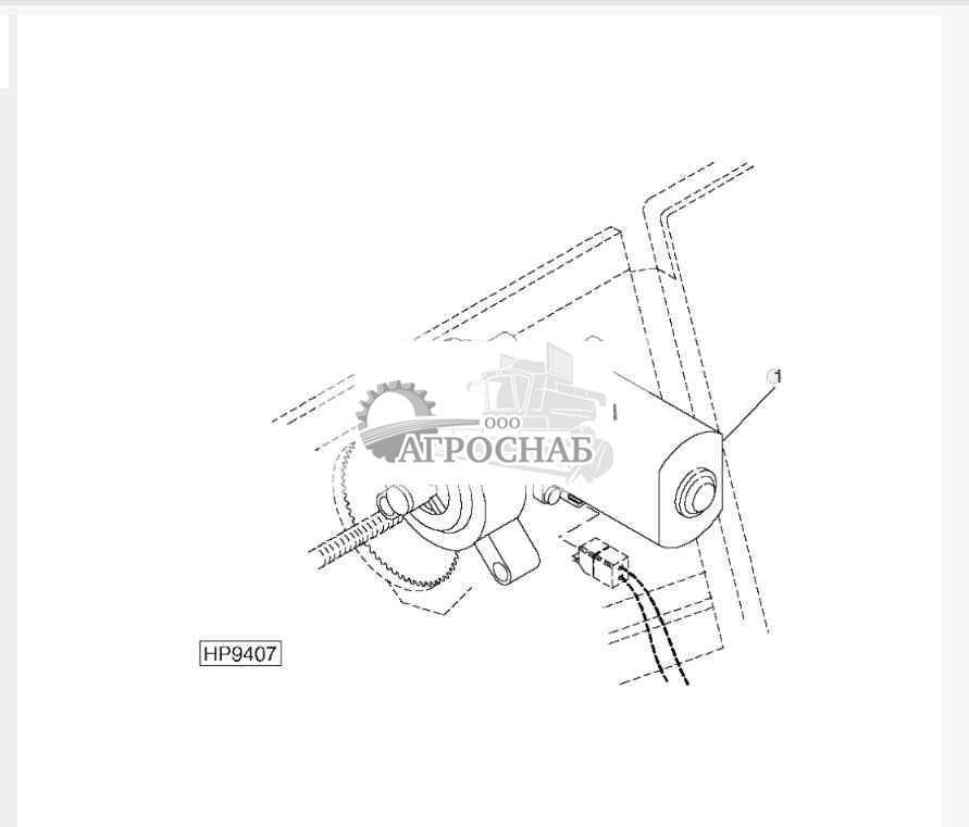 Мотор регулировки привода вентилятора сепаратора 